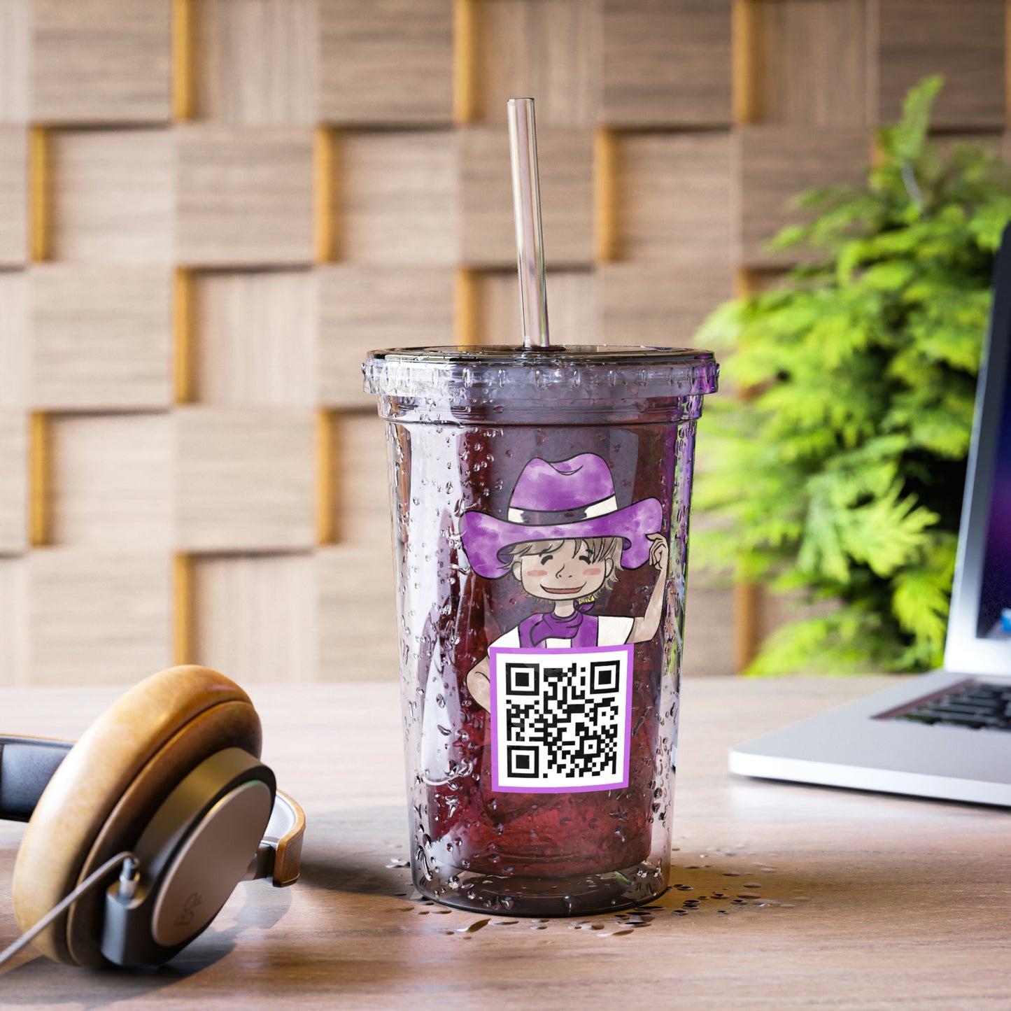 The Purple Cowboy Suave Acrylic Cup