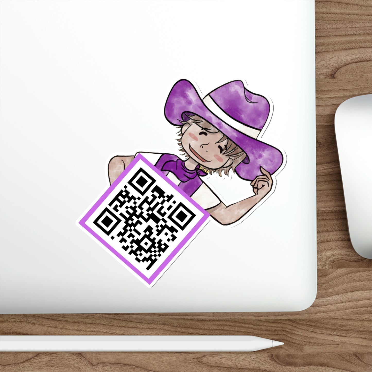 The Purple Cowboy QR Code