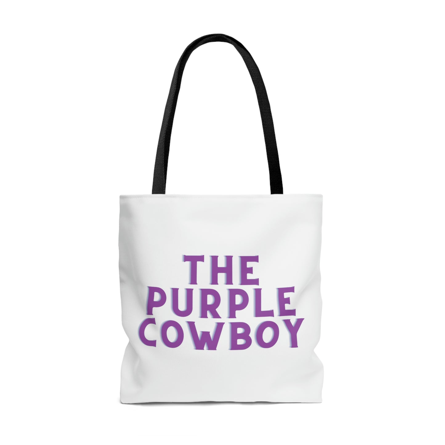 Purple Cowboy Tote Bag (AOP)
