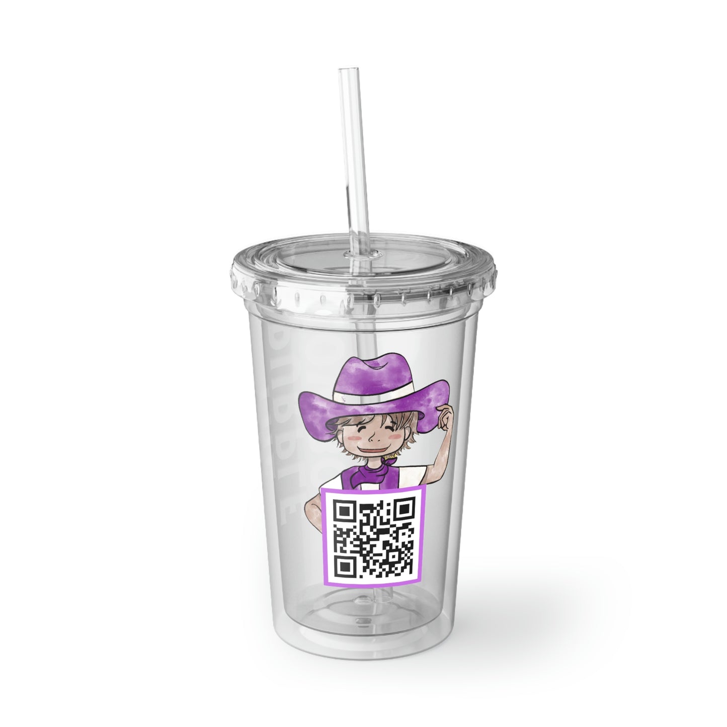 The Purple Cowboy Suave Acrylic Cup
